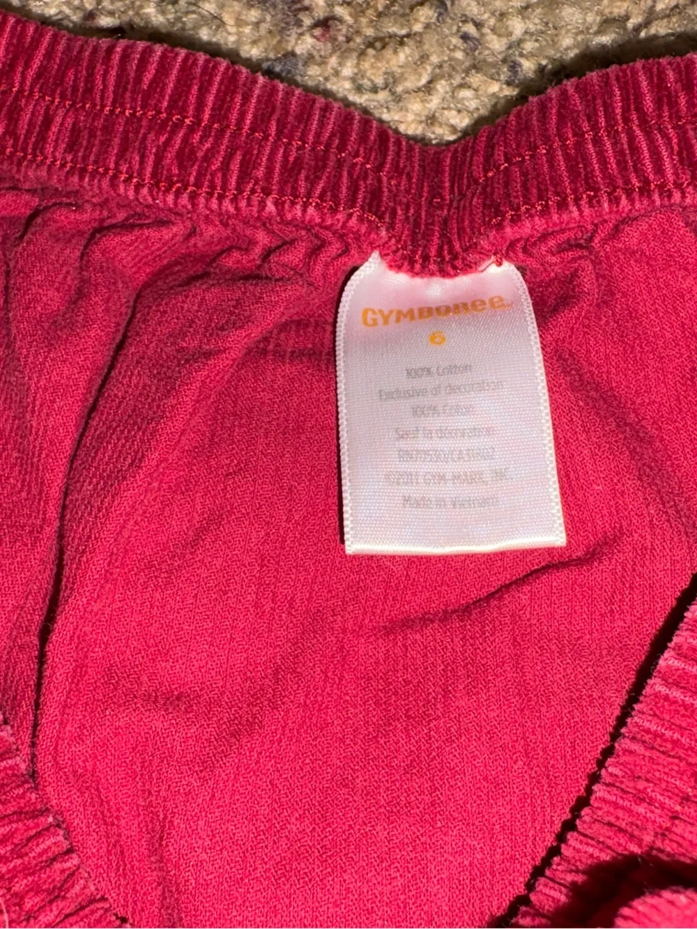 Gymboree Burgundy Corduroy Tiered Skirt with Pink Butterfly & Floral Accents